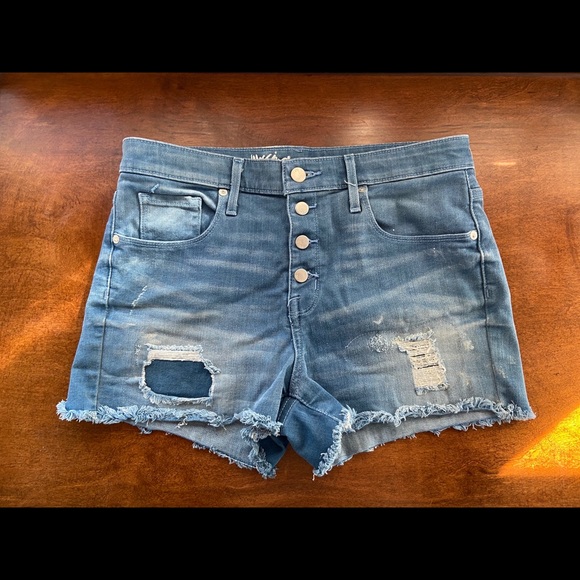 Mossimo cutoff shorts. Size 10. Button up - Picture 1 of 4